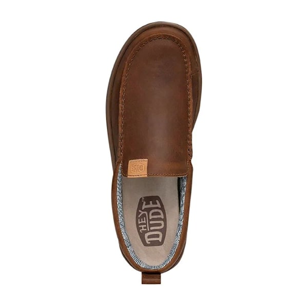 Hey Dude Sko Wally Grip Moc Craft Leather Brun EU 45 Mand