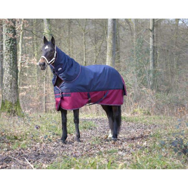 Equitheme Vattentätt Halsskydd Tyrex 1200 D Polyfil 200g Blå Cob