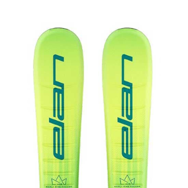 Elan Jett Jr Shift + El 7.5 Gw Ca Jrs Blk [h] Alpint Skidpaket För Juniorer Gul 130