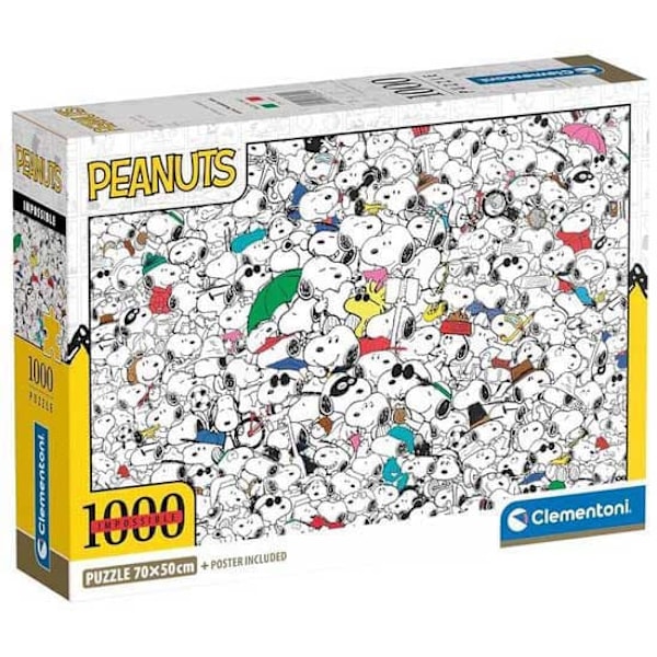 Clementoni Palapeli Impossible Peanuts 1000 Pieces Monivärinen