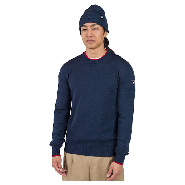 Rossignol New Stripe Round Neck Knit Trøje Blå S Mand