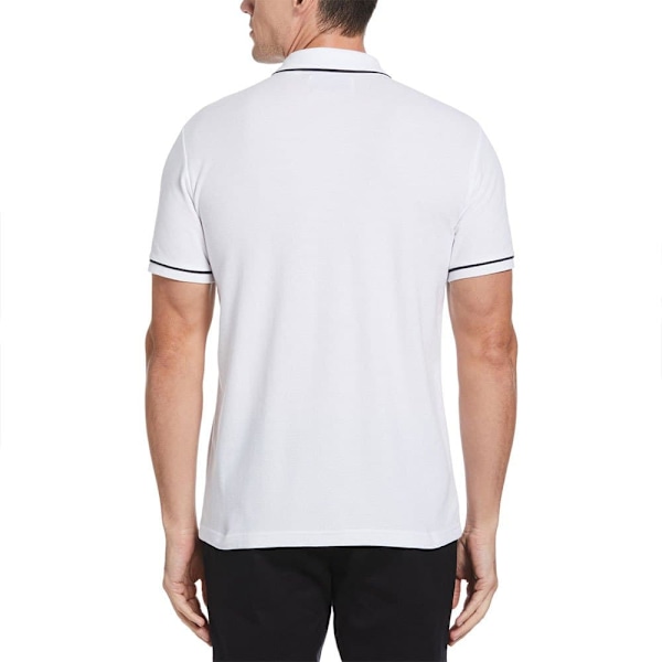 Original Penguin Earl Organic Pique Kortærmet Polo Hvid S Mand