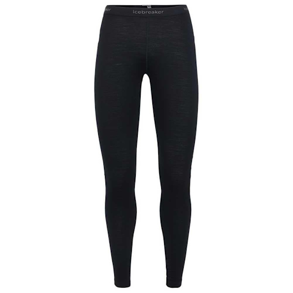 Icebreaker Leggings 200 Oasis Merino Sort M Kvinde