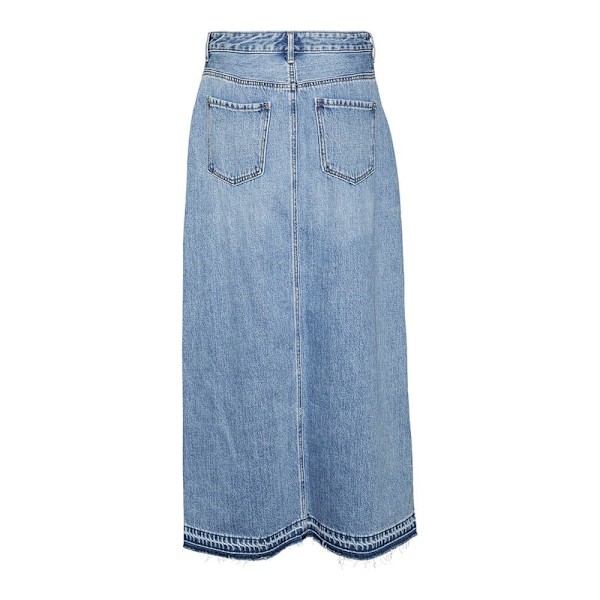 Vero Moda Lång Kjol Zayla Blå M Kvinna