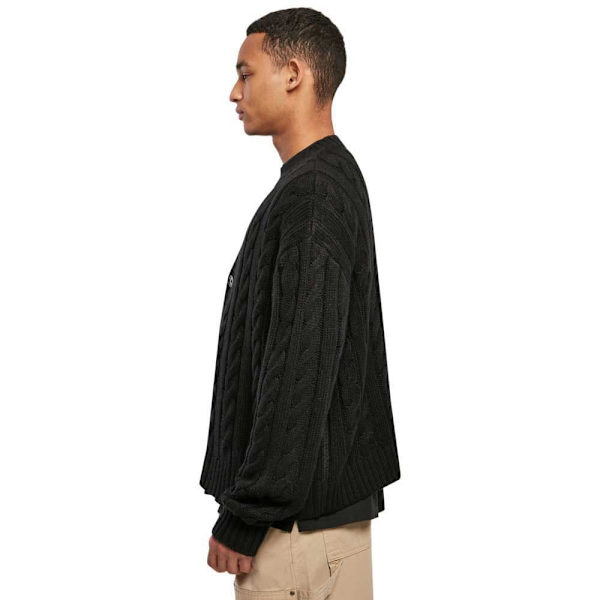Urban Classics Boxy Cardigan Sort 4XL Mand