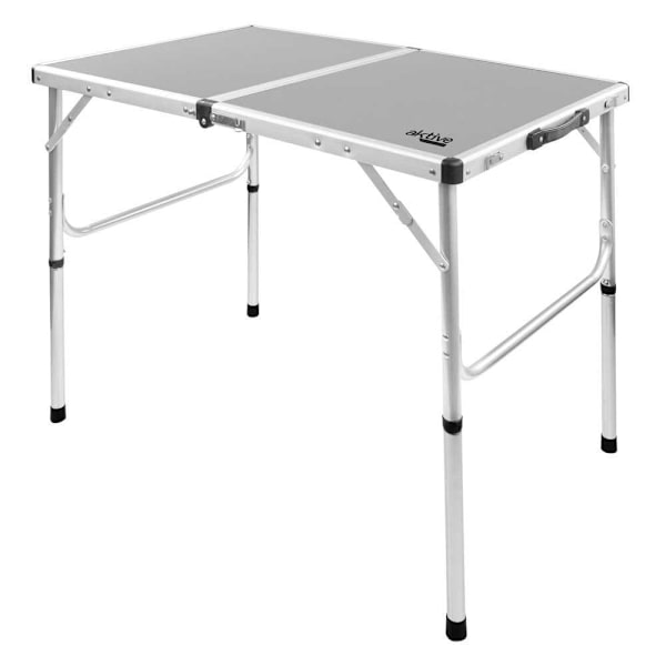 Aktive Taitettava Pöytä Camping Hopeinen 90 x 60 x 70 cm