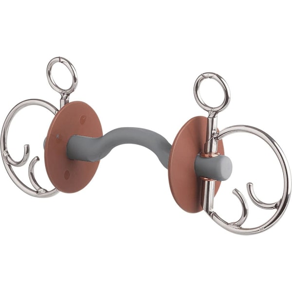 Beris Pehmeä Bitti Kimblewick Tongue Port Snaffle Kultainen 140 mm