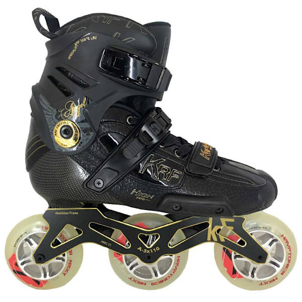 Krf Inline Skøjter Angel 3x100 High Carbon Next Krypto Sort EU 43