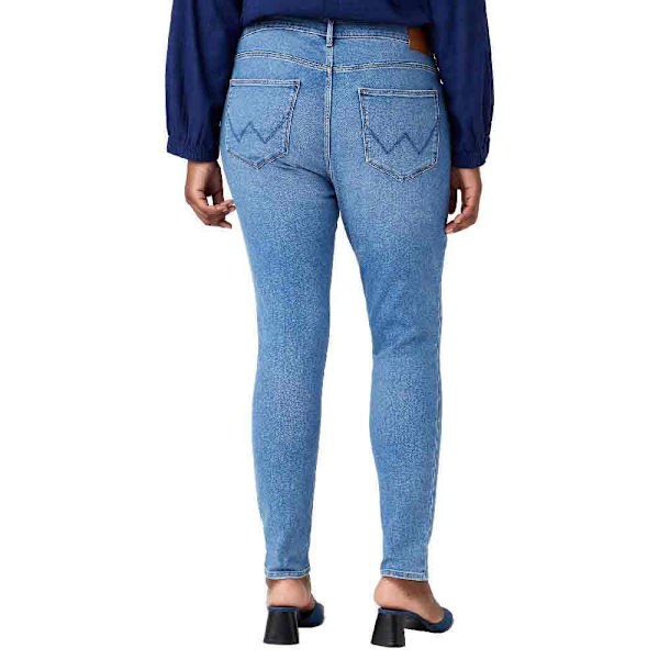 Wrangler High Rise Skinny Jeans Blå 31 / 32 Kvinna