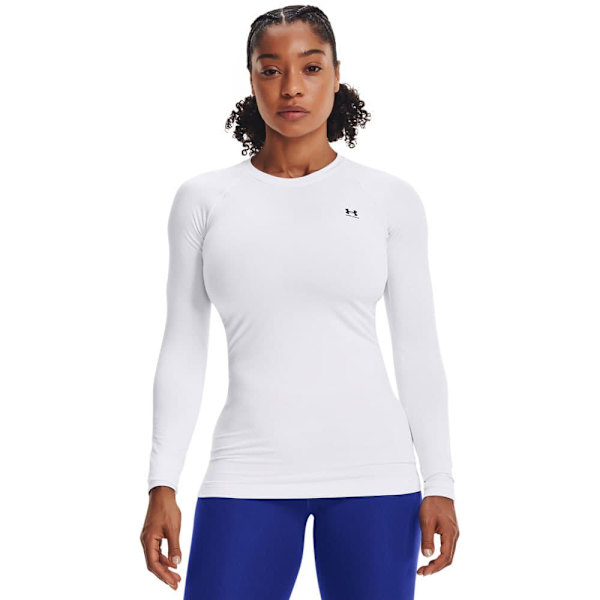 Under Armour Cg Authentics Crew T-shirt Med Lång ärm Vit XL Kvinna