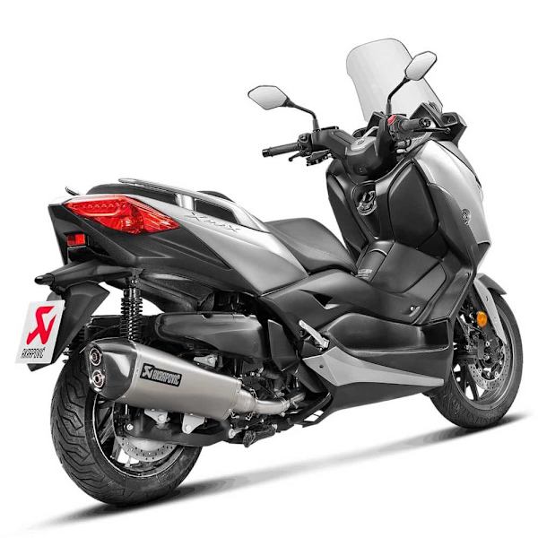 Akrapovic Lyddæmper Slip On Line Stainless Steel/carbon Fiber Muffler X-max 400 18 Ref:s-y4so18-hraass Sort,Søvfarvet