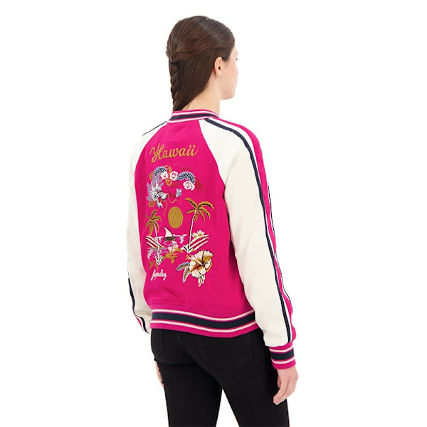 Superdry Bomberjacka Suikajan Embroidered Rosa L Kvinna
