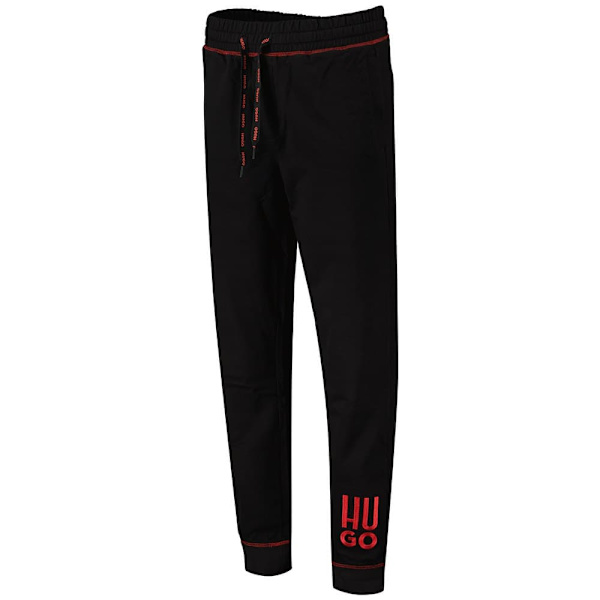 Hugo Träningsbyxor Logo Pant 10245063 Svart M Man