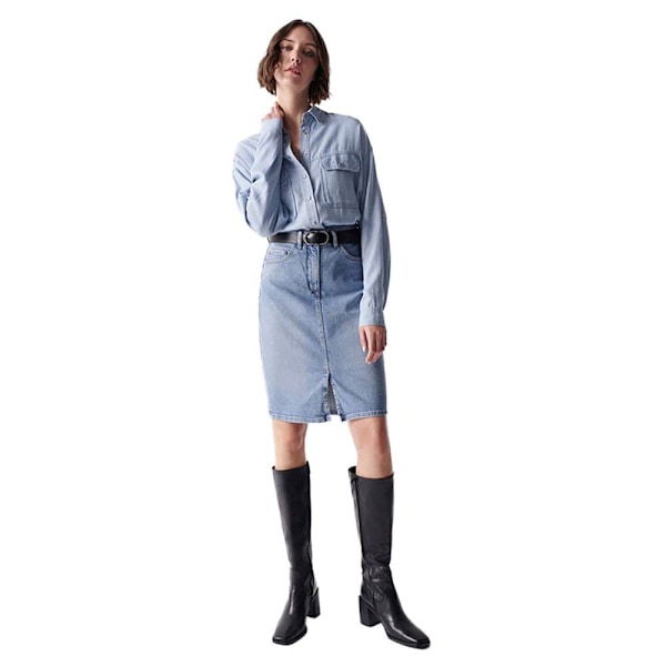 Salsa Jeans Pitkähihainen Paita Lyocell Sininen M Nainen