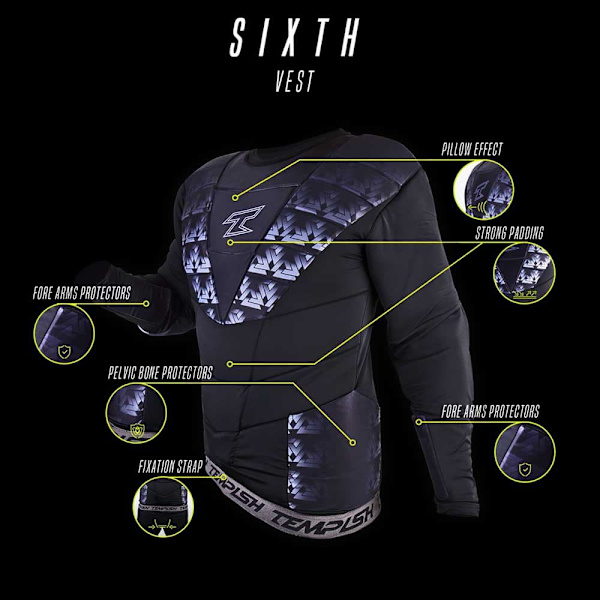 Tempish Floorball Beskyttelsesvest Sixth Sort 2XL