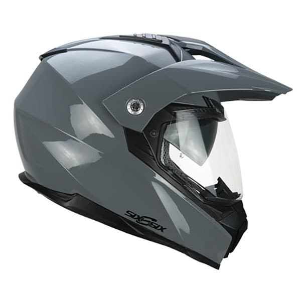 Cgm Off-road Hjelm 666a Twin Mono Grå L