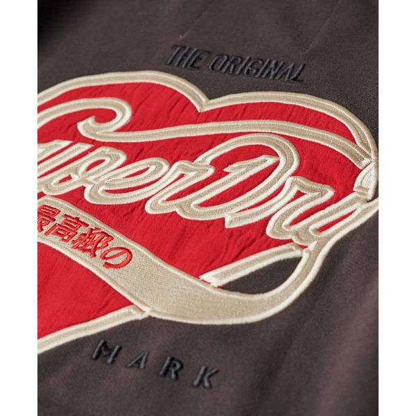 Superdry Workwear Embroiderer Loose Sweatshirt Brun M Kvinde