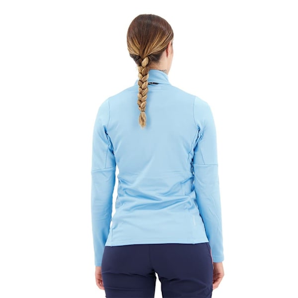 Salewa Puez Pullover Fleecejakke Med Halv Lynlås Blå 2XL Kvinde