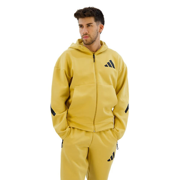 Adidas New Z.n.e Sweatshirt Med Dragkedja Gul S / Regular Man