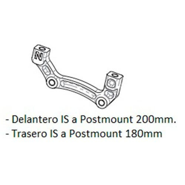 Hope For/bag N Is Diskadapter Postmount Sort 200 mm / 180 mm