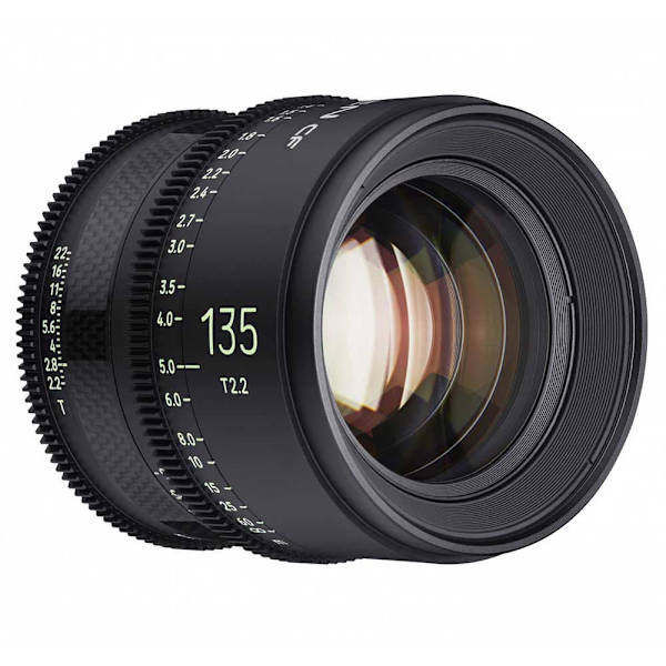 Samyang Linse Cf 135 Mm T2.2 Ff Cine Sony E Sort Sort, Grå