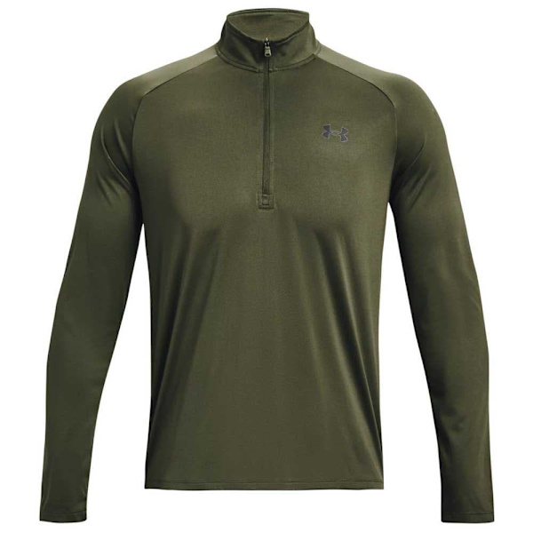 Under Armour Langærmet T-shirt Med Halv Lynlås Tech™ 2.0 Grøn L / Regular Mand
