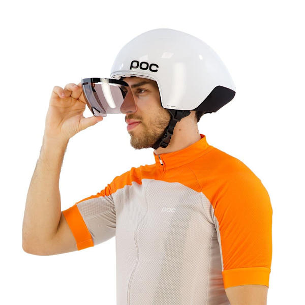 Poc Cerebel Raceday Hjelm Hvid M