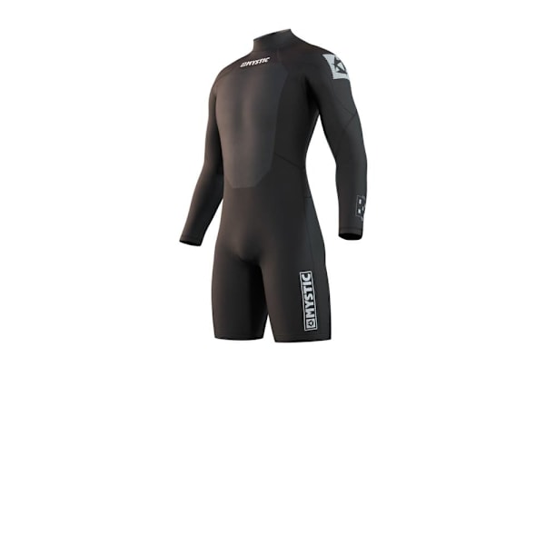 Mystic Longarm Shorty 3/2 Mm Bzip Flatlock Svart S Kvinna