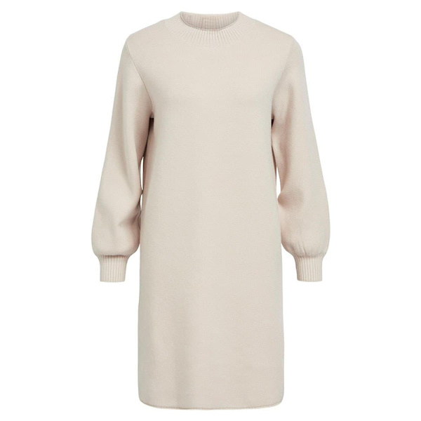 Object Langærmet Midikjole Reynard Beige XS Kvinde