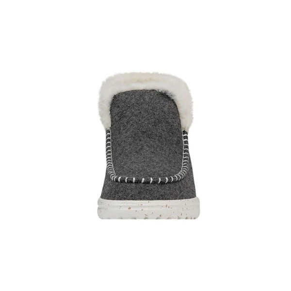 Hey Dude Denny Wool Faux Shearling Skor Grå EU 39 Kvinna