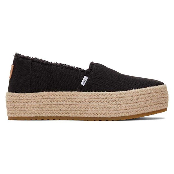 Toms Espadrilles Valencia Platform Sort EU 39 Kvinde