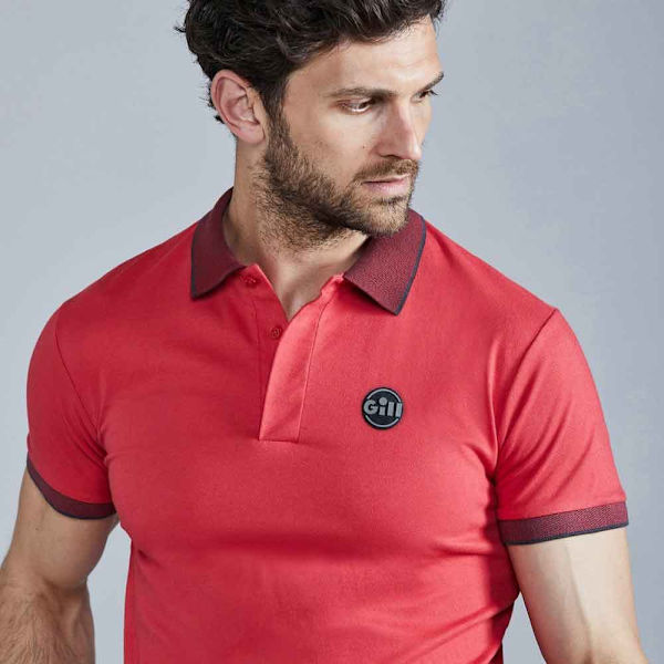 Gill Polo Lucca Rød XS Mand
