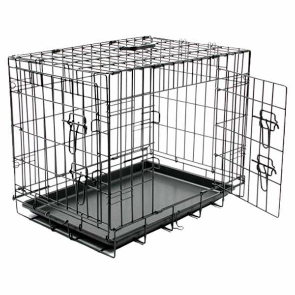 Duvo+ Metallinen Koiranhäkki Xl 2 Door Musta