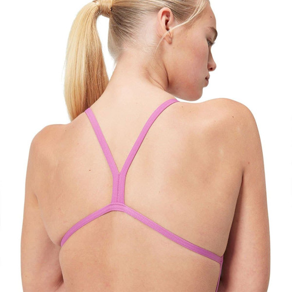 Speedo Allover Vback Badetøj Blå UK 38 Kvinde
