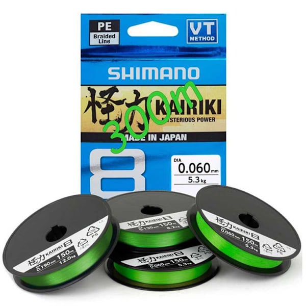 Shimano Fishing Linja Kariki 8 300 M Vihreä 0.160 mm