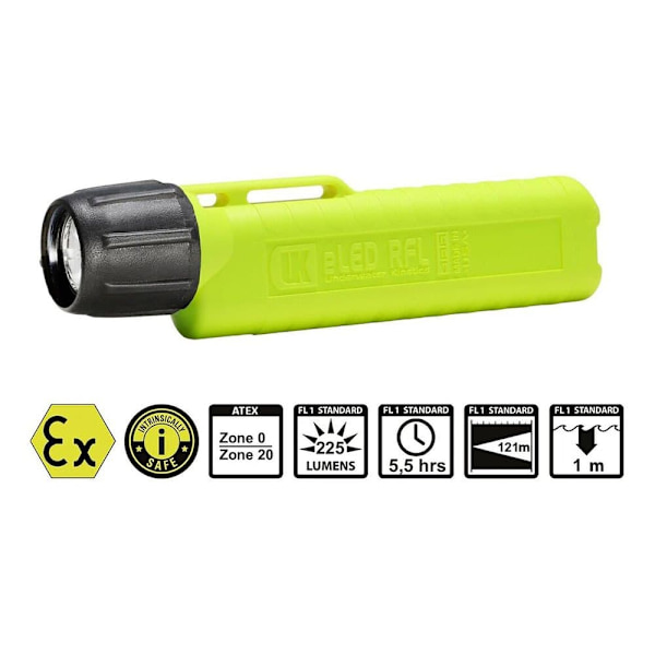 Uw Kinectics Lommelygte Eled Rfl Atex Gylden 225 Lumens