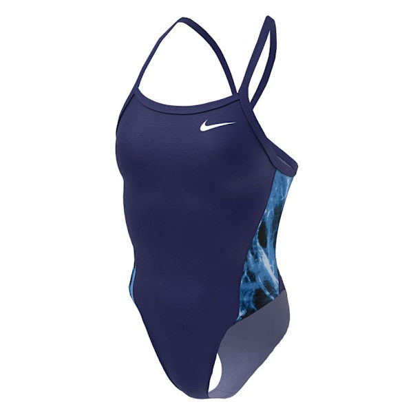 Nike Swim Baddräkt Racerback Blå 32 Kvinna