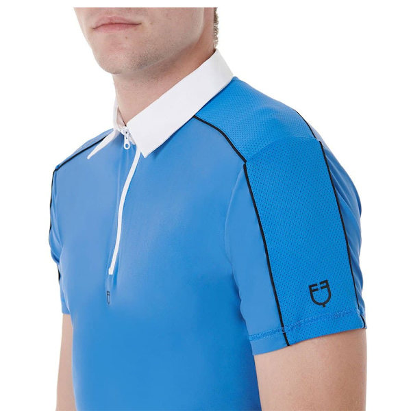 Equestro Kortærmet Polo Mesh Trim  M