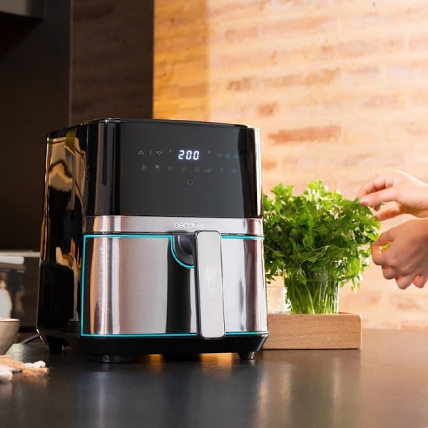 Cecotec Air Fryer Cecofry Full Inox 5500 Pro Con Accesorios 1700w 5.5l Svart