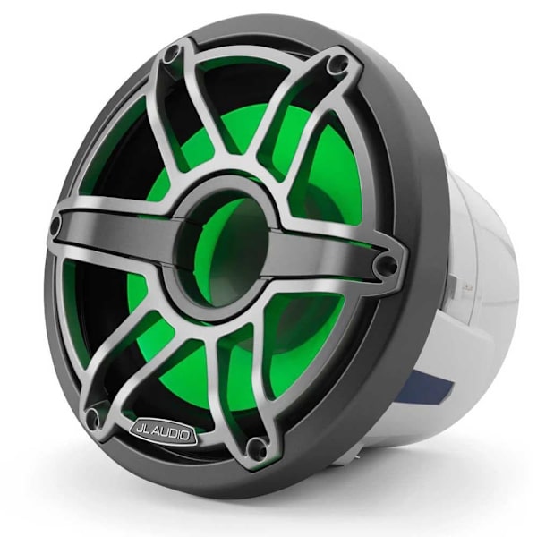 Jl Audio M6-8ib-s-gmti-i-4 M6 Marine Subwoofer Sport Med Transflektiv Led-belysning Vit,Blå,Grå 200W