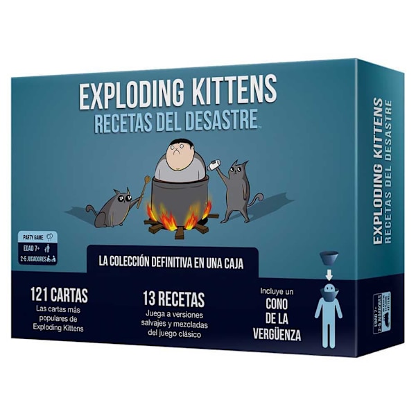 Asmodee Kortspil Exploding Kittens Recetas Del Desastre Søvfarvet