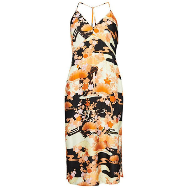 Superdry Klänning Vintage Midi Halter Slip Flerfärgad L Kvinna