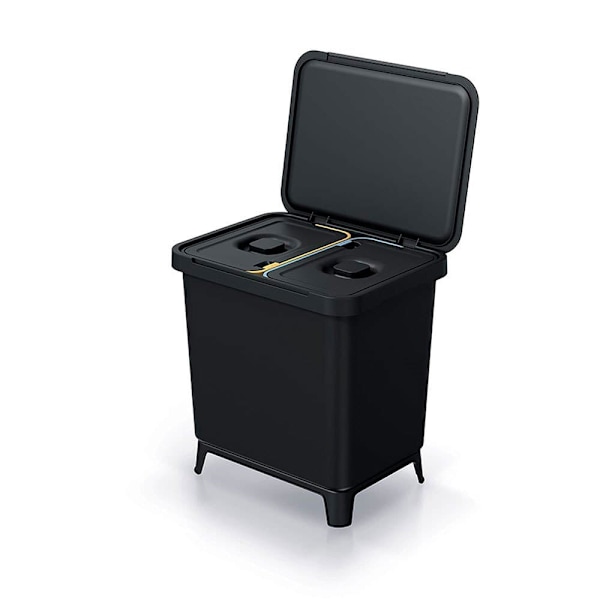 Keden Genbrugsskraldespand 2x10l Systema 39x29x41 Cm Søvfarvet