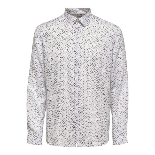 Selected Lang ærmet Skjorte Regular Kylian Linen Hvid L Mand
