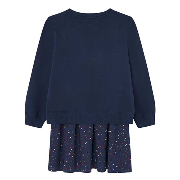 Pepe Jeans Pg951678 Pitkähihainen Mekko Sininen 12 Years Tyttö