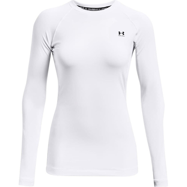 Under Armour Cg Authentics Crew Pitkähihainen T-paita Valkoinen S Nainen