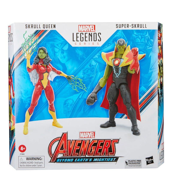 Hasbro Avengers Marvel Skrull Queen And Super Skrull Beyond Earth Mightiest 15 Centimeter Figur Röd