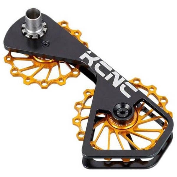 Kcnc Jockey Hjul Med Keramiske Lejer Til Shimano Dura Ace 9000/ultegra 6800 11s Sort,Gylden 14/16t