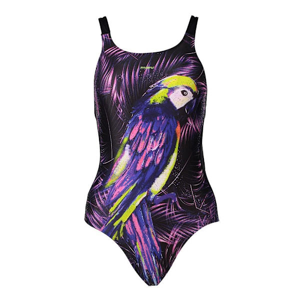 Ypsilanti Vault Back Baddräkt Pretty Polly Svart UK 38 Kvinna