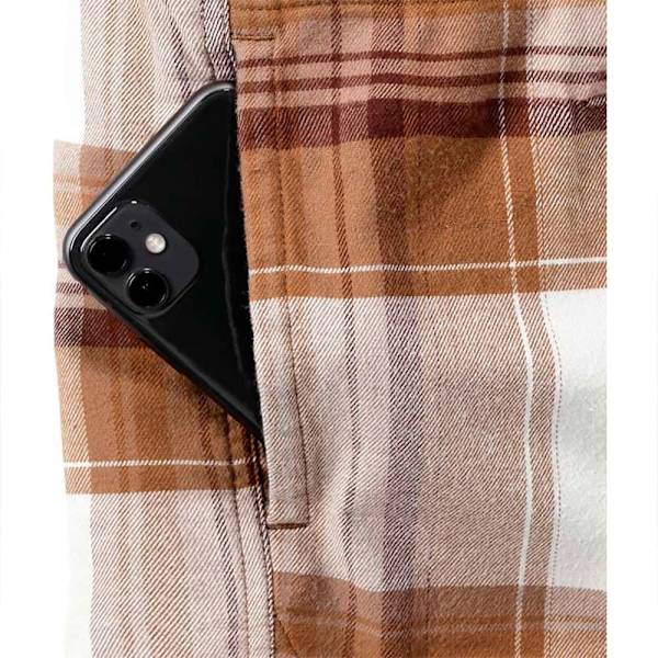 Carhartt Overshirt Flannel Sherpa-lined Brun L
